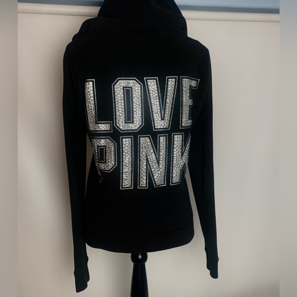 Studded embellished Love Pink Hoodie